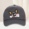 Cute corgi baseball cap for Unisex and Women outdoor travel hiking sunscreen hat leisure adjustable Hip Hop Hat for Adult