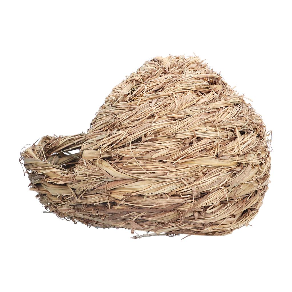 Hand Woven Pet Bed Slipper Shape Hand Made Grass Hamster Bed for Hamsters Guinea Pigs Rabbits and Cats