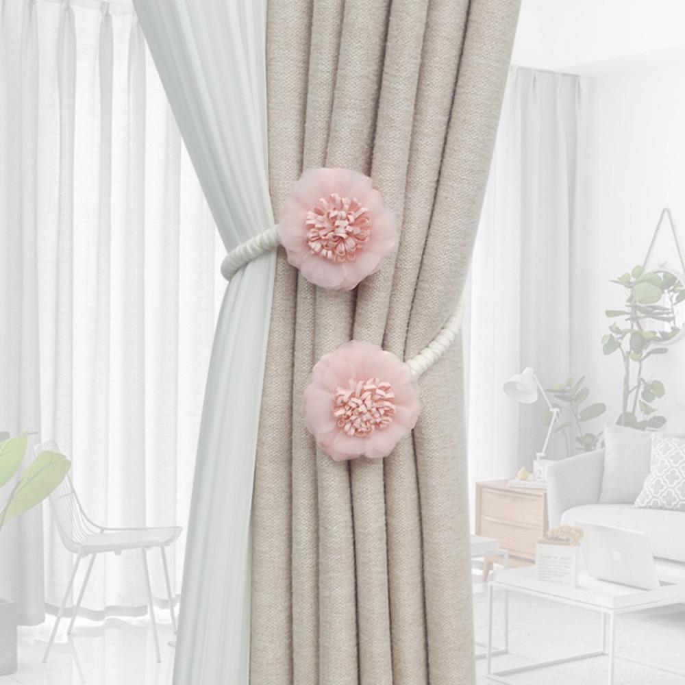 

2 шт. 3D Цветочные подхваты для штор в форме цветка, скрученные подхваты для штор, спальня