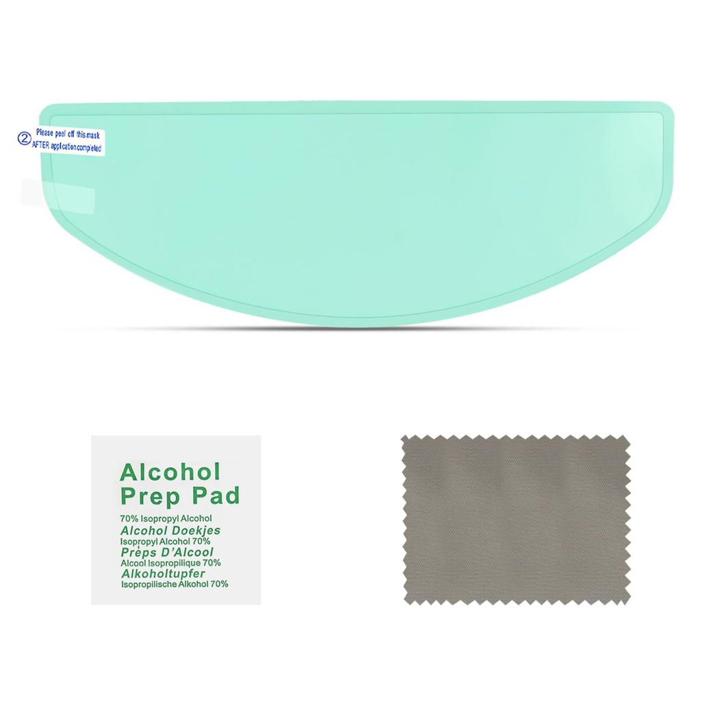 Ygmylandbb Motorcycle Helmet Visor Insert Anti Fog Film Transparent Protective Film Clear Vision Canal Film Universal 1 Pack (Style 2)