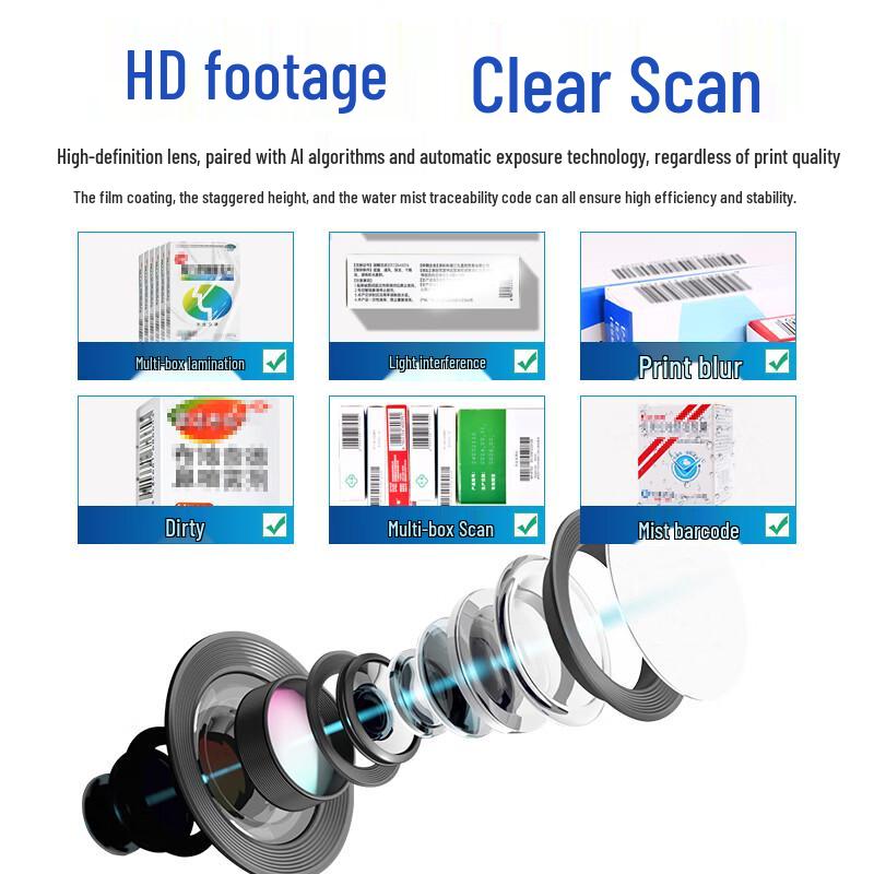 Weirong YP9 Wired 2D Barcode Scanner