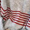Real shot retro striped sweater women's new autumn and winter thickened lazy wind soft waxy loose pullover knitted sweater tide