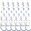 6pcs Spiral Pendant Dangling Swirls Metallic Ceiling Hanging Streamers Ornament Christmas Wedding Birthday Balloons Decorations