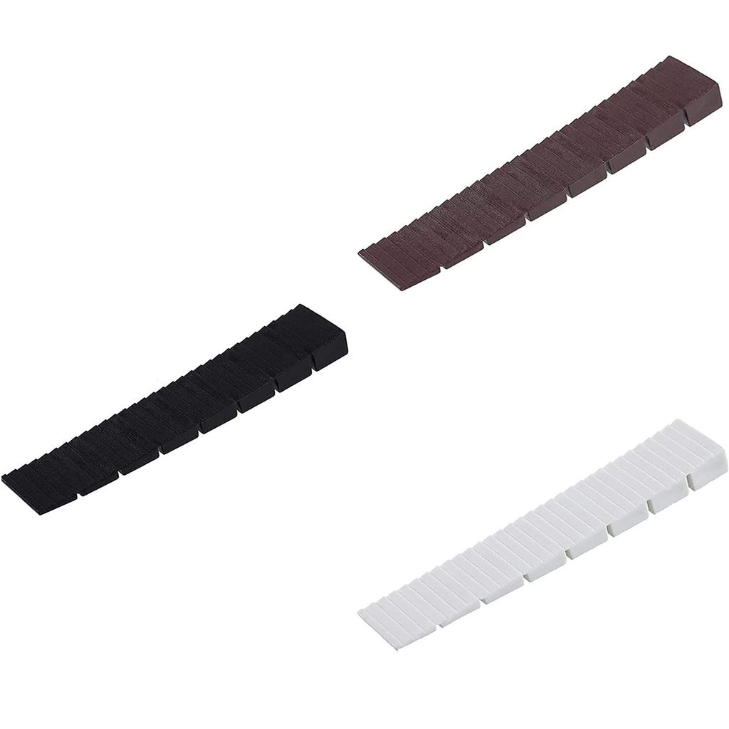 10Pieces Practical Furniture Wedges Plastic Shims for Leveling Tables Chairs Fridge Toilet Flexible and Stackabled