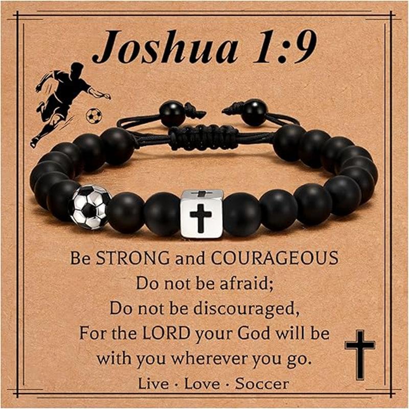 JYL TS Bracelet Adjustable  Cross Ball Pendant Reinforces Protection & Luck
