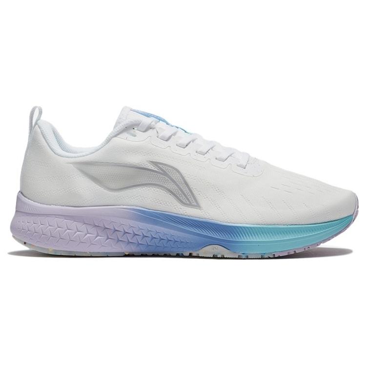 Li Ning Red Hare 5 Cotton Candy Abriebfest Atmungsaktiv Niedrig geschnitten Laufschuhe Damen Mist White ARMS010-1