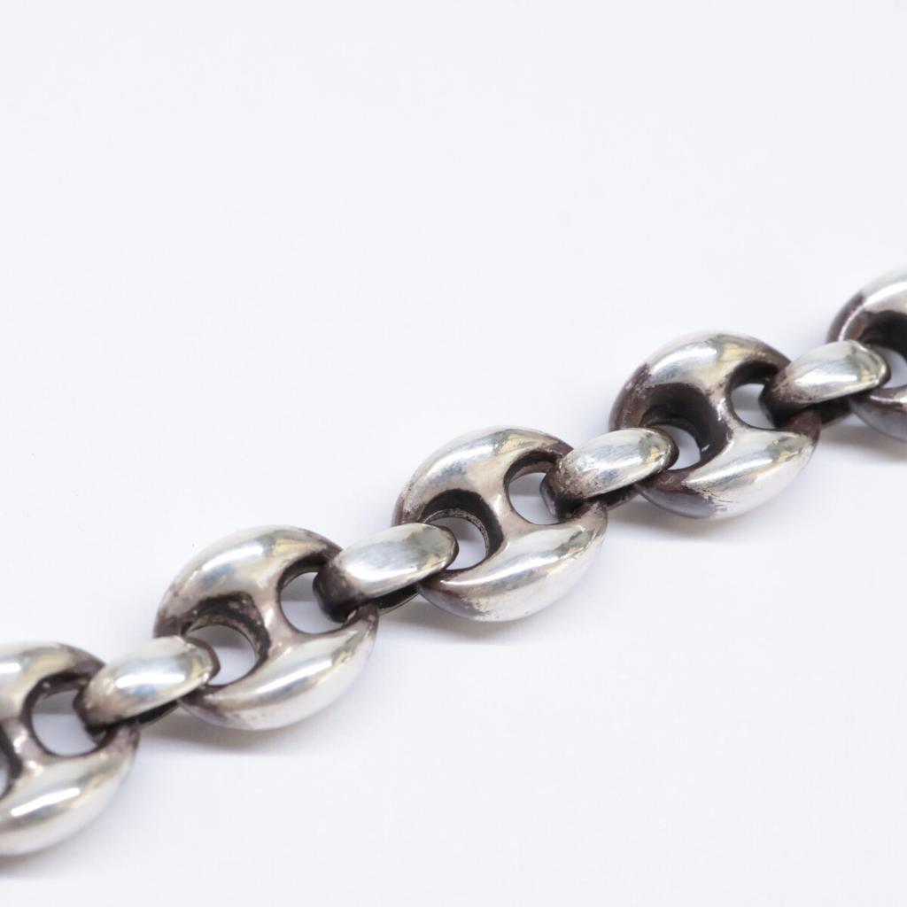 TIFFANY&Co. 925 x K18 Vintage Anchor Chain Necklace Silverx yellow goldUsed