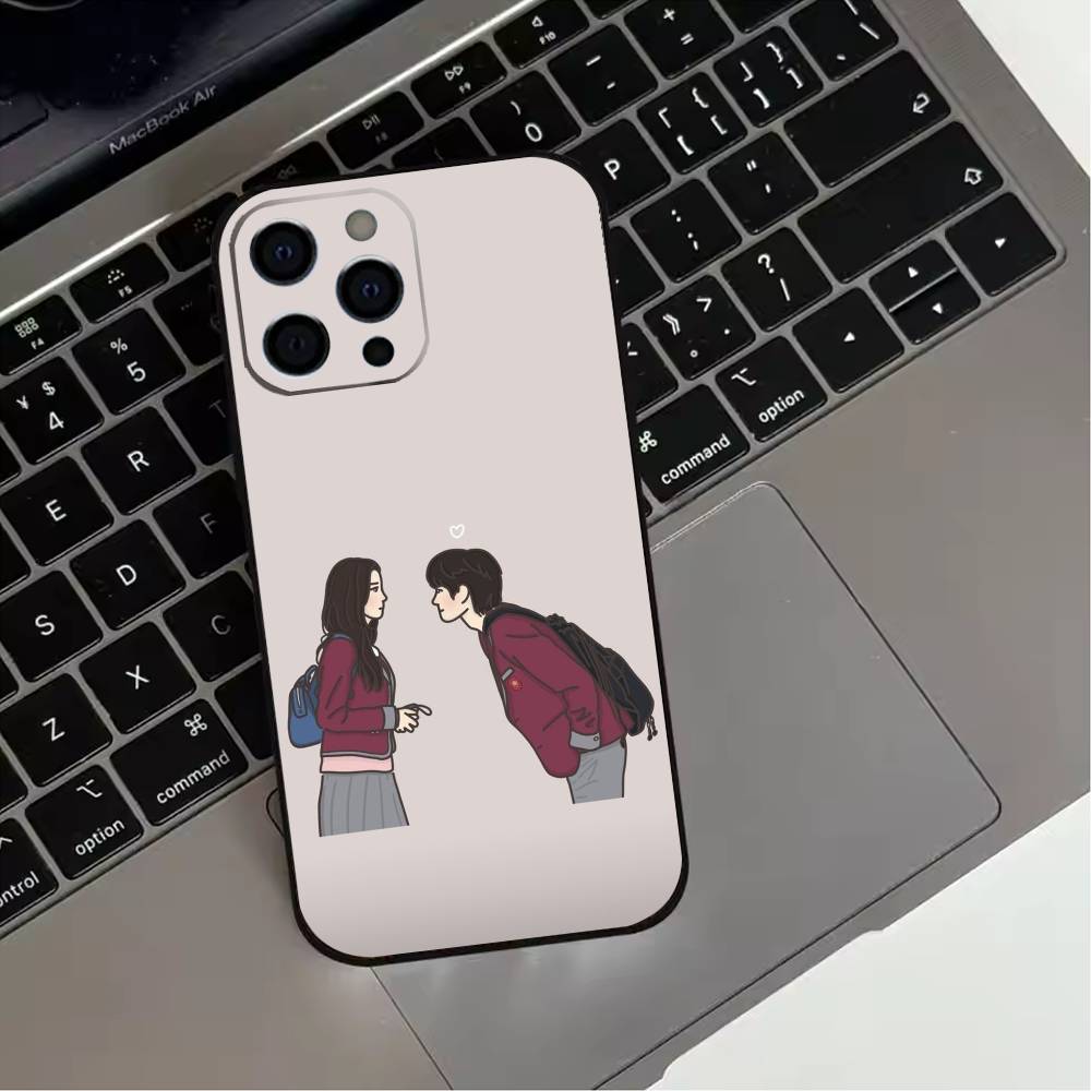 Funda para Teléfono T-TV Drama T-True B-Beauty Para iPhone 17,16,15,14,13,12,11 Plus,Pro Max,XS,Funda Negra de Silicona Suave