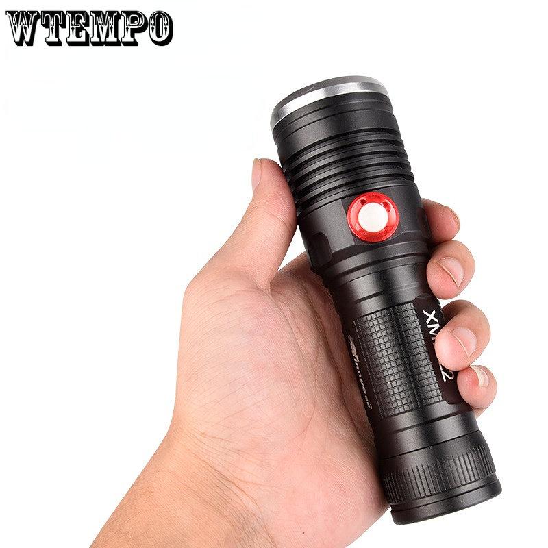 

Перезаряжаемый яркий фонарик L2. Батарейки 26650 можно использовать для удаленной фокусировки излучения. Оборудование для верховой езды на открытом воздухе. Водонепроницаемый портативный фонарик. L2+26650+USB чёрный