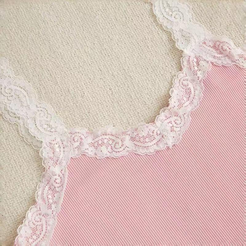 Conjunto de Tres Piezas Conjuntos de Pijama para Mujer Chaleco Estampado Pantalones Cortos y Pantalones Pijamas Tejido Acanalado Suave Informal para el Hogar Conjunto de Ropa de Dormir