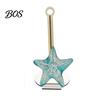 Nautical Kitchen Accessories Ocean Style Vertical Paper Towel Holder, Solid Wood Roll Stand with Holder Seahorse Crab Sailboat Shell Design,