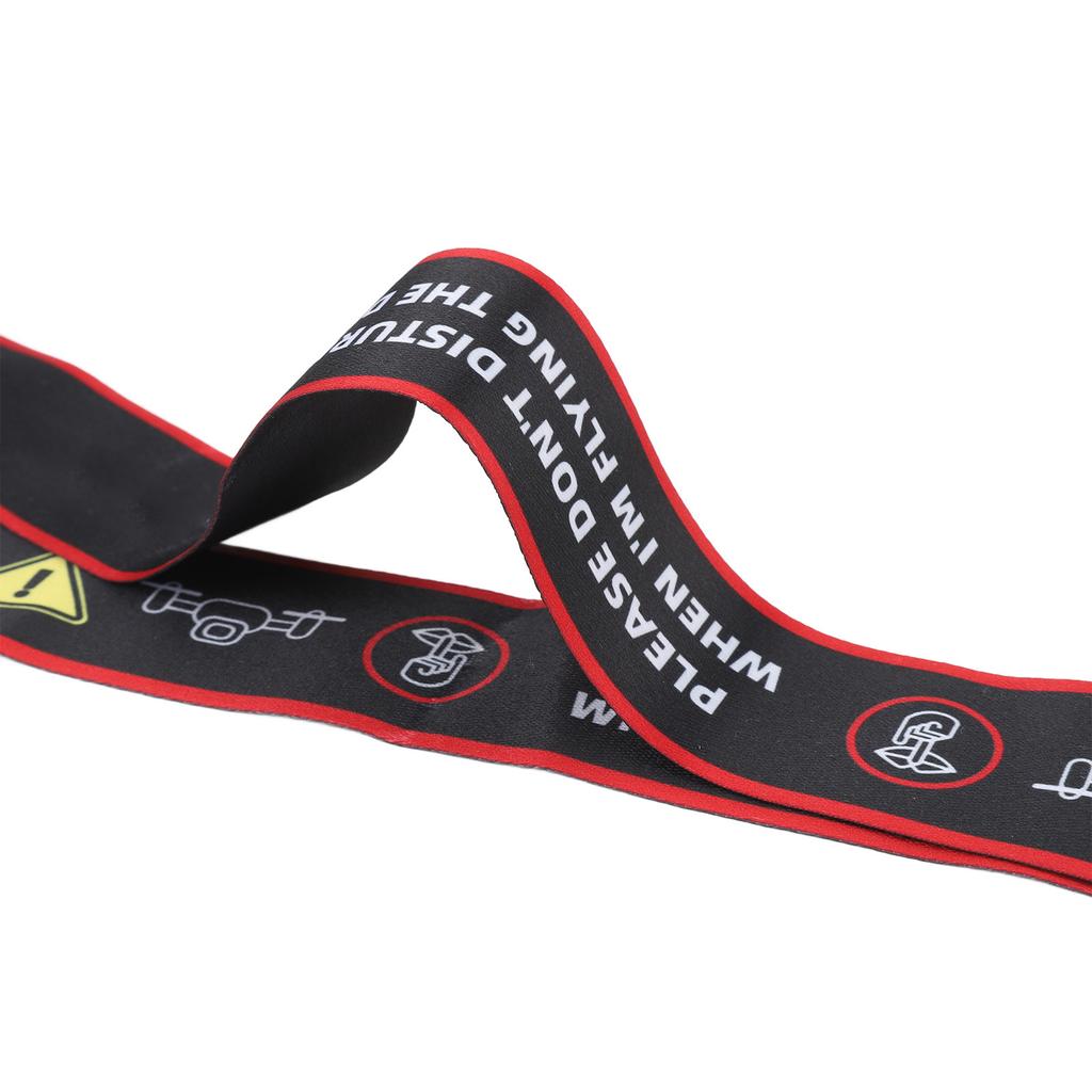 Drone Remote Controller Strap Polyester Fiber Soft with Warning Sign Hook Drone Lanyard for Avata 1 2 for FPV