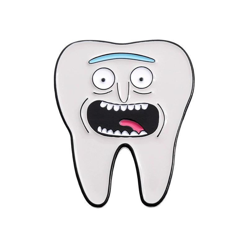 Versatile Cartoon Love Teeth Fun Badge: Quirky, Creative, and Exquisite Small Accessories for Clothing and Bags.