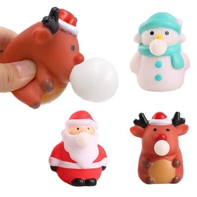 Quetschspielzeug, Stressabbau-Quetschspielzeug, Weihnachts-Quetschspielzeug mit herausspringenden Augen, Quetschspielzeug für Erwachsene und Kinder