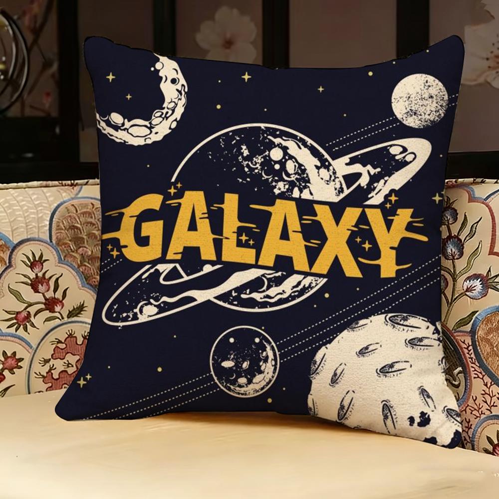 Cartoon Astronaut Rocket Pillow Case pillowcase, double-sided printed, sofa cushion, bedroom headboard pillow