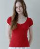 PINK PINEAPPLE Dotty Ribbon Shirring T-Shirt_Red