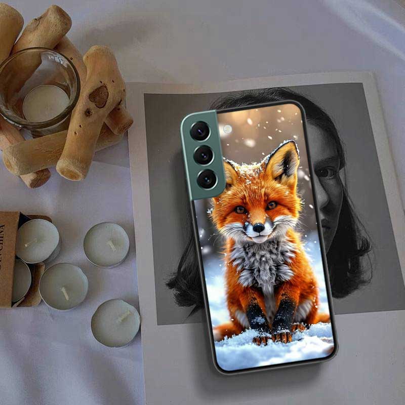 Red Fox Vulpes Phone Case For Samsung Galaxy S22 S25 Ultra S21 S10 Plus S26 Edge S20 S23 S24 FE Cover Silicone Soft TPU Clea