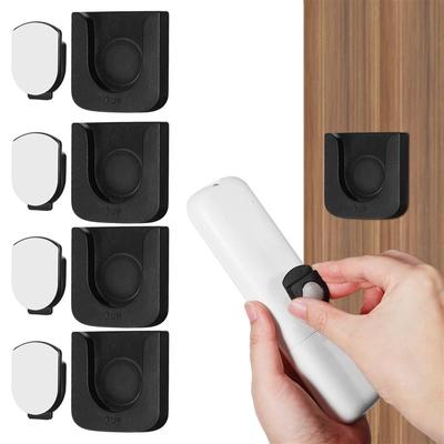 4 Sets Magnetic Hooks Wall Mount Strong Magnet Holder Anti-Lost Remote Control Storage Holder Fridge Sticker Home Organizer