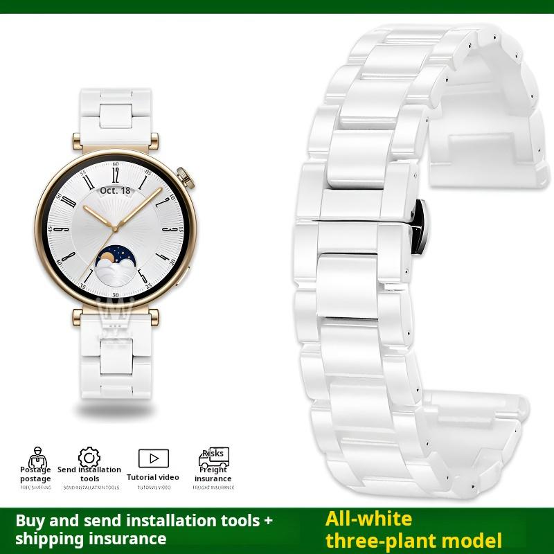 Bracelet Rapide Céramique Métal pour Huawei Watch GT5 Pro 46mm GT 5 4 3 2 Samsung Galaxy 6 5 Pro 3 20mm 22mm Bracelet de Montre en Acier Inoxydable