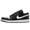 Jordan Air Jordan 1 Abrasion Resistant Low top Vintage Basketball Shoes Unisex Black White DC0774-101(Team734-2.0)