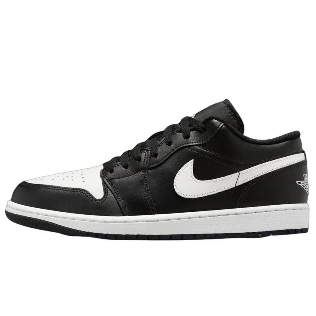 Jordan Air Jordan 1 Abrasion Resistant Low top Vintage Basketball Shoes Unisex Black White DC0774-101(Team734-2.0)