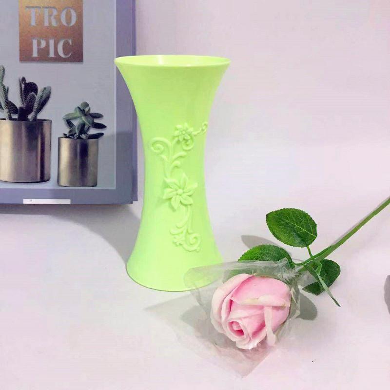 Simulated Ceramic Relief Flower Arrangement Vase Artificial Flower Potted Plant Artistic Flower Arrangement Wonder