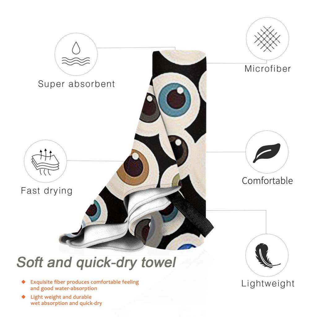 Ophthalmologist Optometrist Optometry Eye Dr Eyeballs Beach Towel Soft Microfiber Quick Dry Absorbent Quick Towels For Swimming