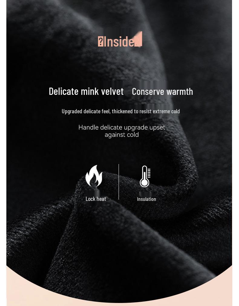 Men's Plus Velvet Thickened Winter Casual Pants - Warm Outdoor Sports Long Pants, Large Size, Custom Logo Available