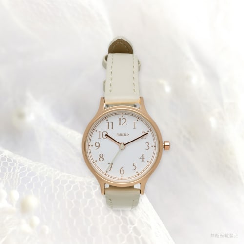 Fieldwork Women's Analog Watch with Leather Strap, White, Rita JN028-1