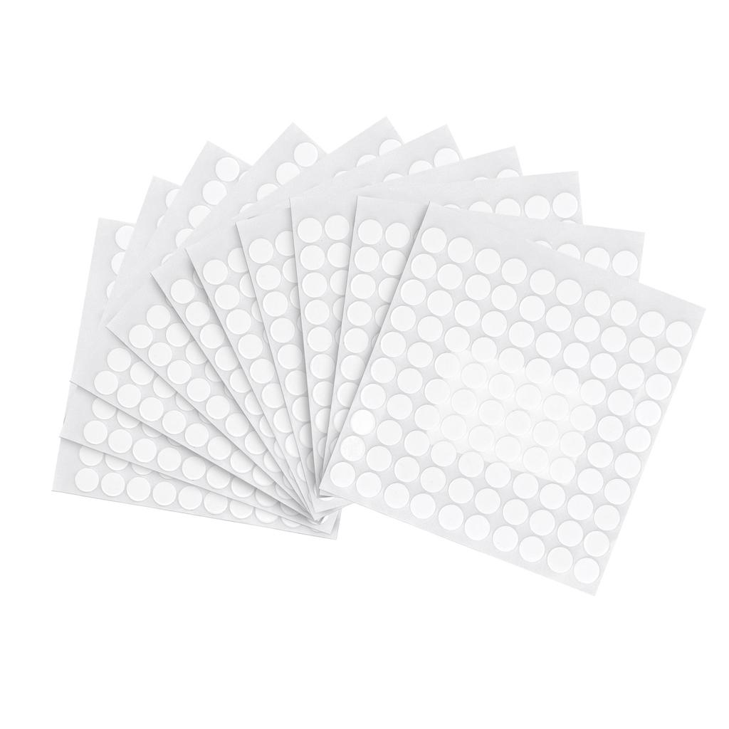 10 Blatt Schaumstoff Runde Punkte Klebend 1000 Stück Weiß Bastelschaum Doppelseitiges Klebeband 10 mm Durchmesser