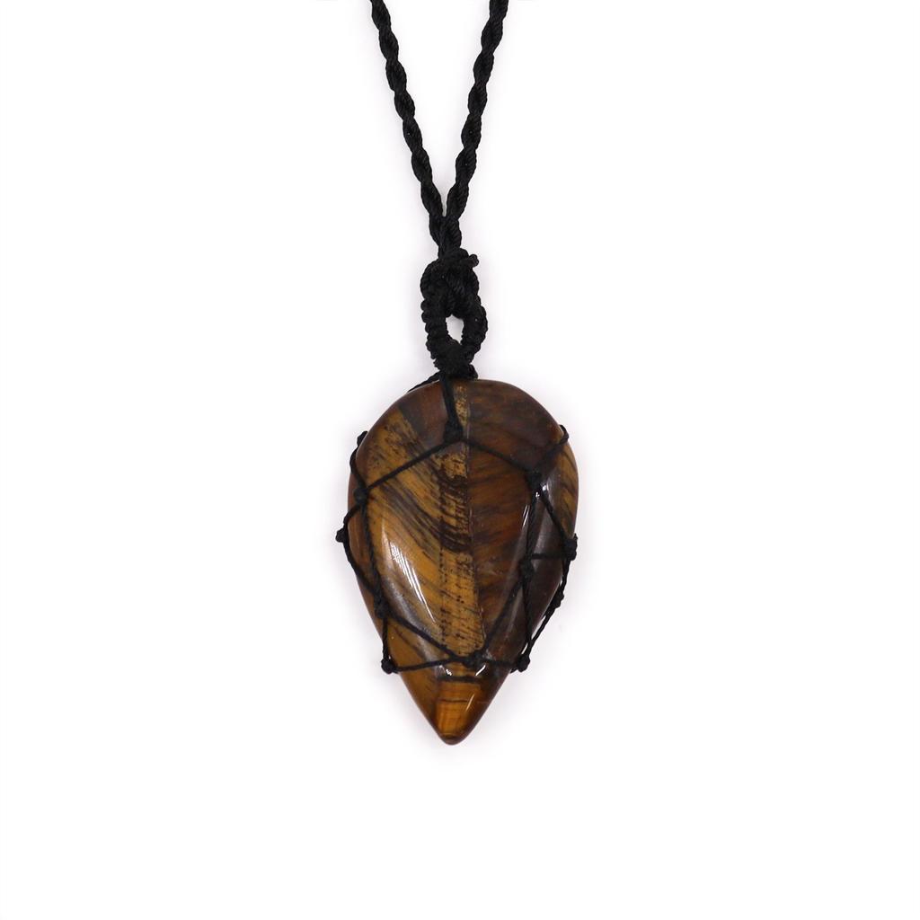Tiger Eye Teardrop Pendant