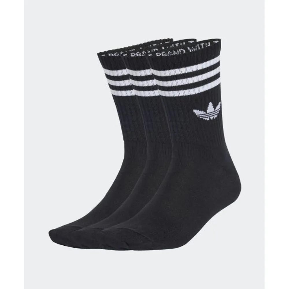adidas 3-Stripe Crew Socks 3 Pairs - Black JV7402 5882657 S