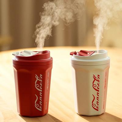Nawilżacz 400ml Kubek Coca-Coli Ładowany przez USB Modny Przenośny Nawilżacz Parowy Ręczny Ultradźwiękowy Mini Wytwornik Mgiełki Powietrza Dom Samochód Nowy