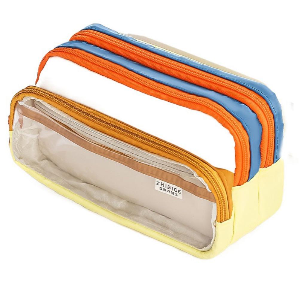 Multi-layer Stationery Storage Bag Large Capacity Pen Pencil Case Pencil Bag  Kids Gift