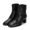 Square Toe 5.5cm Span Ankle Boots Bbf862bk