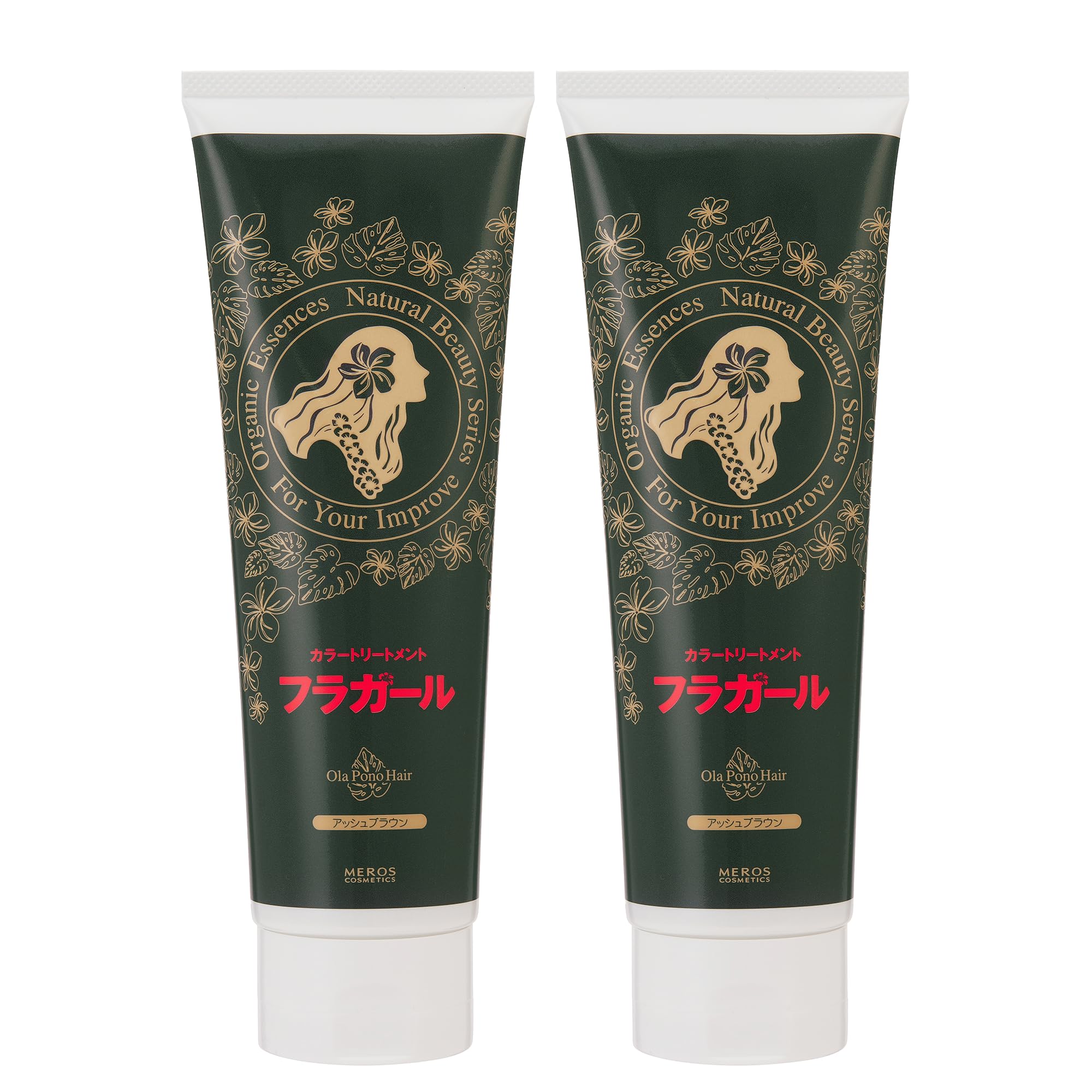 

Hula Girl Color Treatment Ash Brown of Hair Dye (Set 2) - Non-diamine, Silicone, Paraben, Alcohol-Free, Additive-Free