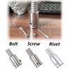 1 Inch Threaded Tip Replacement Extension Rod Repair Broom Handle Threaded End  2pcs set