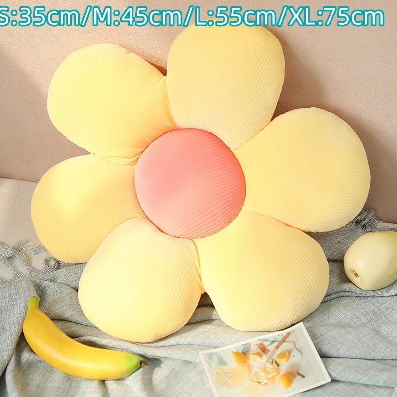 40cm colorful sunflower pillow, petal cushion, stuffed toy to decorate bedroom and living room seats Toys for Girls Baby Home