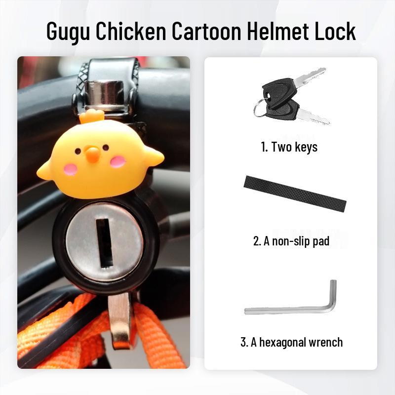 Anti-Theft Electric Bike Helmet Lock - Pry-Proof Fixed Hook for Bicycles