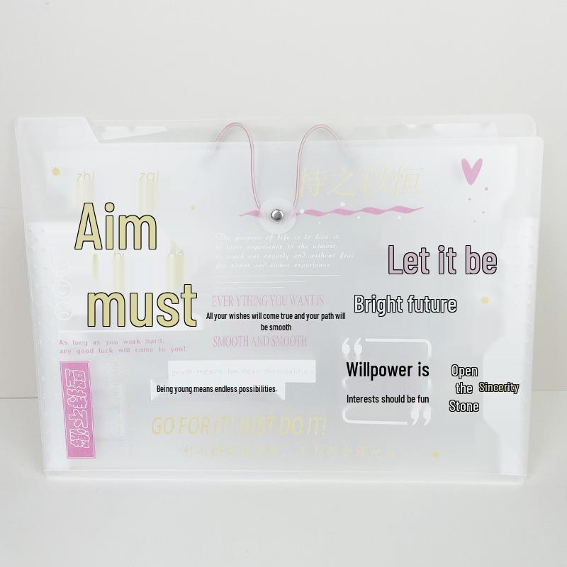 Large Capacity A4 Student Accordion Bag - Multi-Layer Document Organizer and Test Paper Folder
