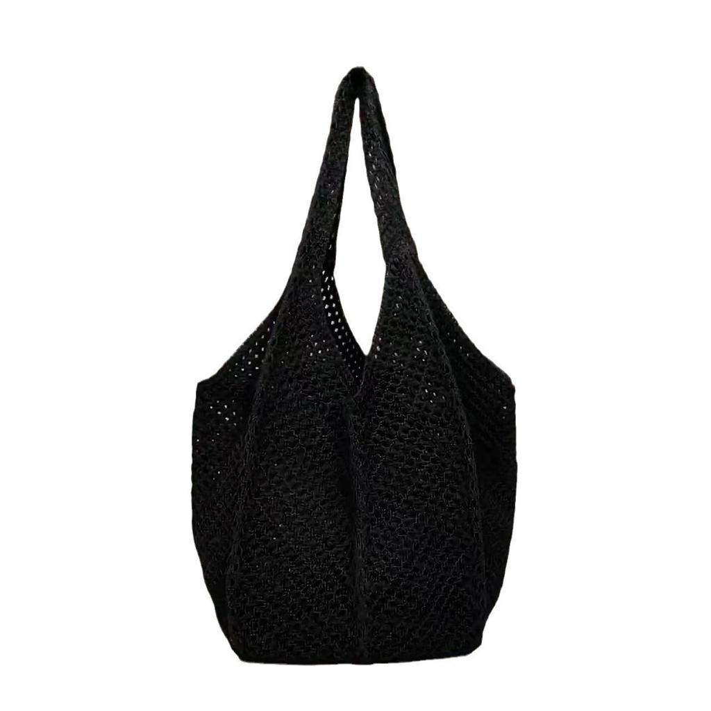 Women's Shoulder Bags Casual Straw Wicker Woven Ladies Handmade Totes Large Capacity Summer Beach Female's Messenger Bag