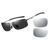 TAC Métal Polarisé pour UV Interchangeable B1286 [FEISEDY] Lunettes de Soleil Homme, Verres, Monture, Élégant, Populaire, Conduite, Pêche, etc., Protection,