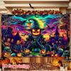 2D flat banner 1 Halloween party background banner scary pumpkin figure evil pumpkin.PMJ