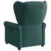 Electric Massage Recliner Dark Green Fabric