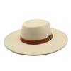 Solid Color Wool 9.5Cm Brim Men'S And Women'S Warm Outdoor Elliptical Concave Convex Torus Top Hat