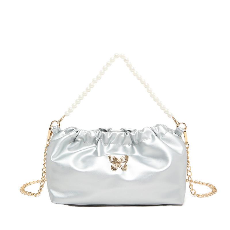

Versatile 2024 Small Women s Pu Cloud Bag Offering Stylish Design And Durable Material срібний