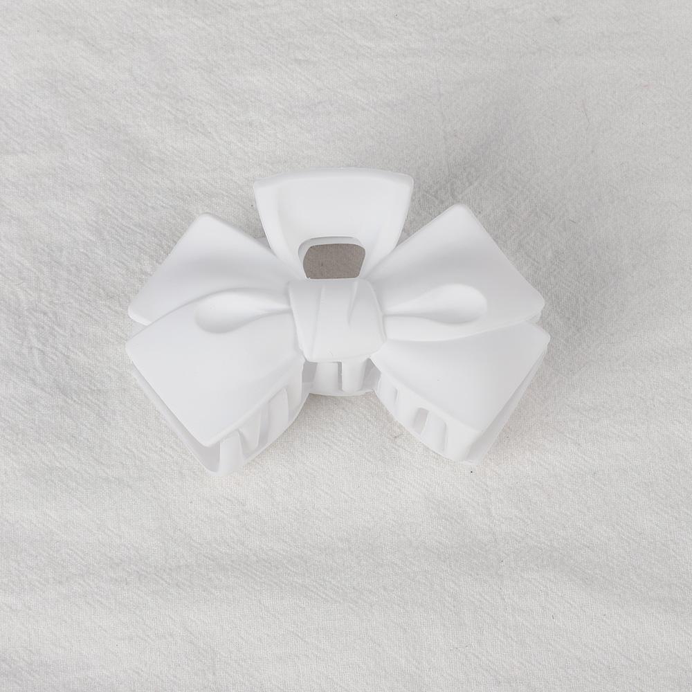 New Candy Bowknot Hair Claw Clips Women Girls Matt Plastic Big Bow Ponytail Holder Hair Clamps Crab Barrettes Hair Accessories