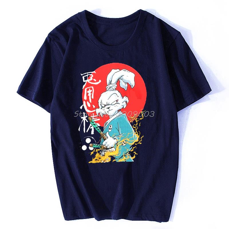 Usagi Yojimbo Rabbit Hip Hop Tshirt Streetwear Japan Samurai Akechi Mitsuhide Bushi T-Shirt Cotton Short Sleeve Tees