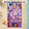 Beach TowelSailor Moon Custom Name Text Personalized Soft Towel for Beach Pool Indoor Home Decor Gift