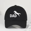 MLFO DAD Galloping Horse Print SoftTop Baseball Cap Retro Style Daily Commute Outdoor Hiking Fathers Day Gift